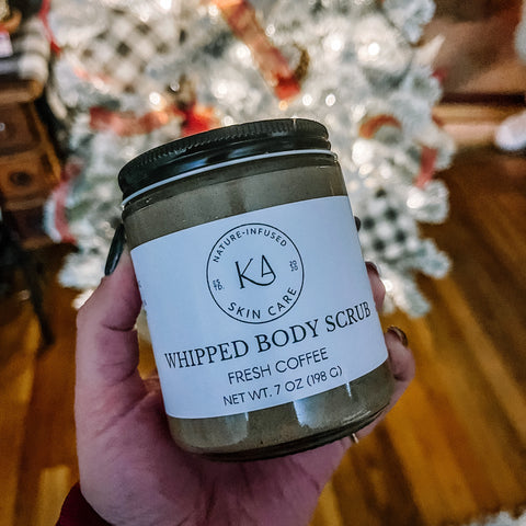 Fresh coffee whipped body scrub