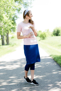 Navy Athletic Skirt