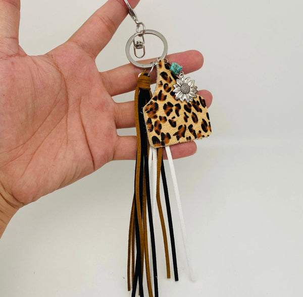 Western Leather Keychain