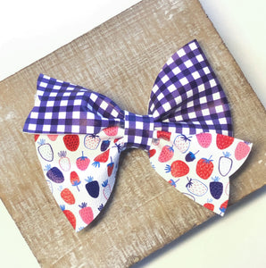 Patriotic Berries Leia Bow