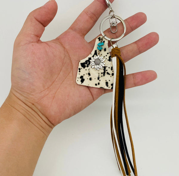 Western Leather Keychain