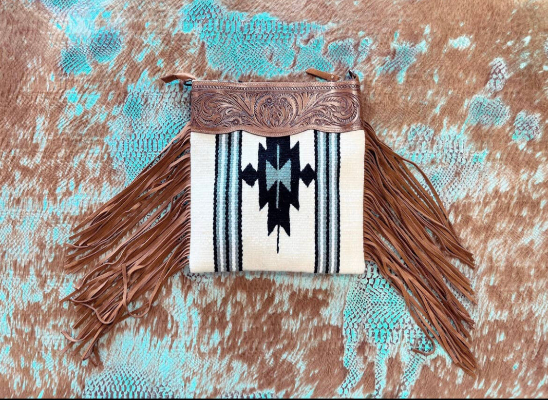 Tan Saddle Blanket Cross Body