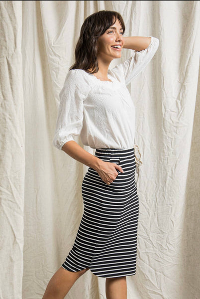 Striped “Mom Skirt”